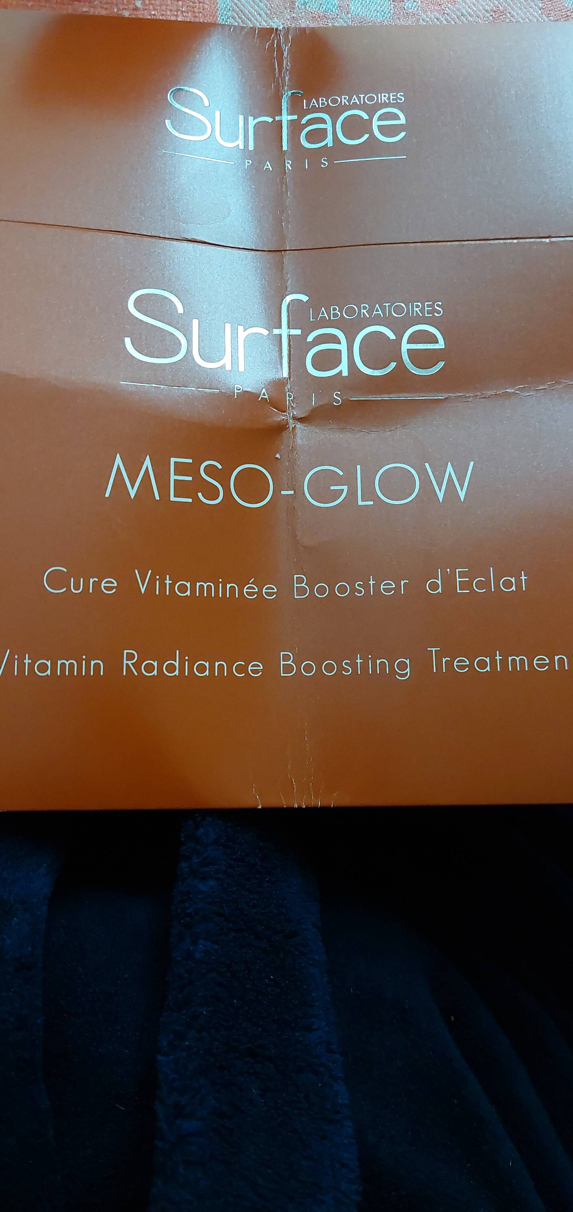 SURFACE - Meso-glow - Cure vitaminée booster d'eclat