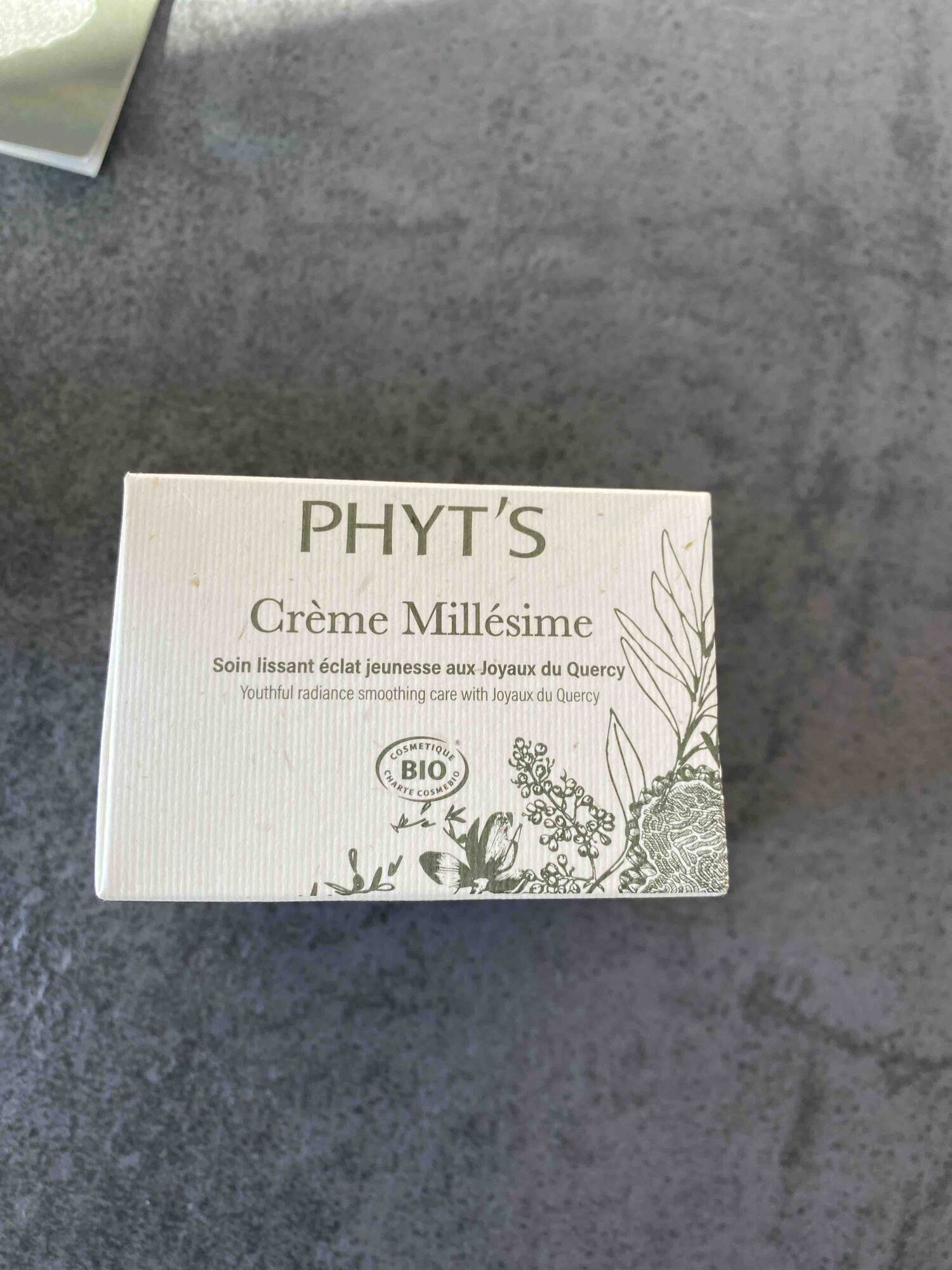 PHYT'S - Crème millésime - Soin lissant éclat jeunesse aux joyaux de Quercy