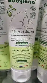 BABYLÉNA - Crème de change à l'huile d'avocat et à l'aloe vera