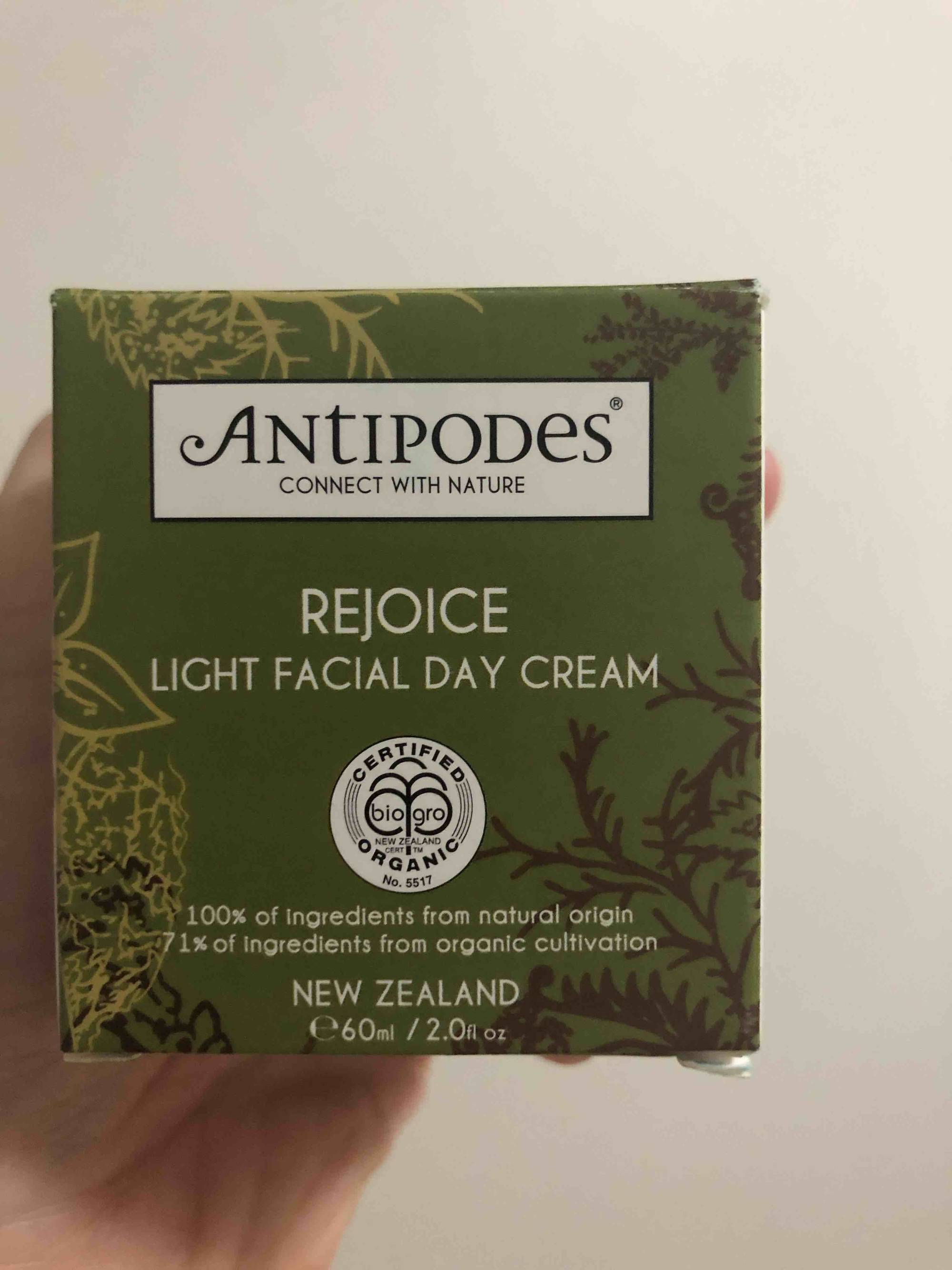 ANTIPODES - Rejoice - Light facial day cream