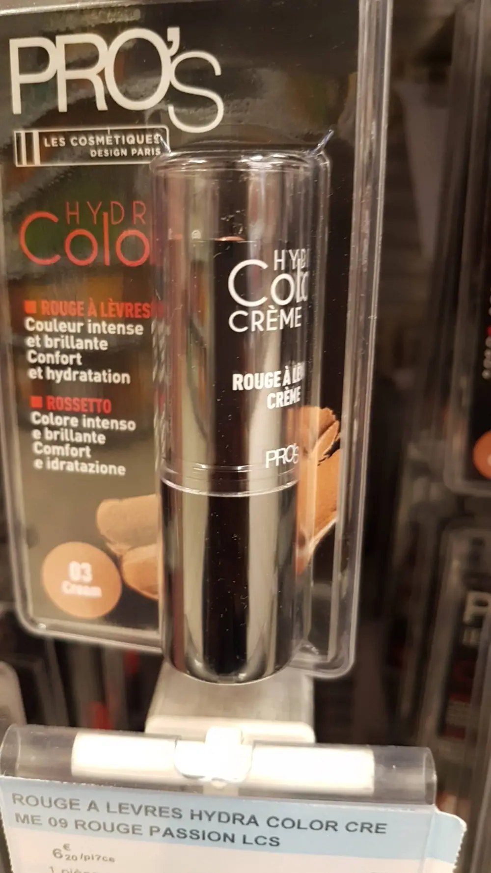 LES COSMÉTIQUES DESIGN PARIS - Pro's Hydra color - Rouge à lèvres crème 03 Cream