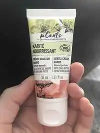 PLANTS BY NATURE ET DÉCOUVERTES - Karité nourrissant - Crème douceur mains bio