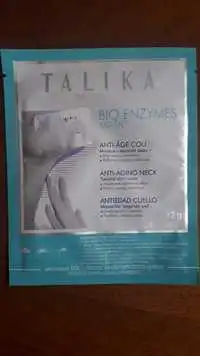 TALIKA - Anti-âge cou - Bio enzymes mask