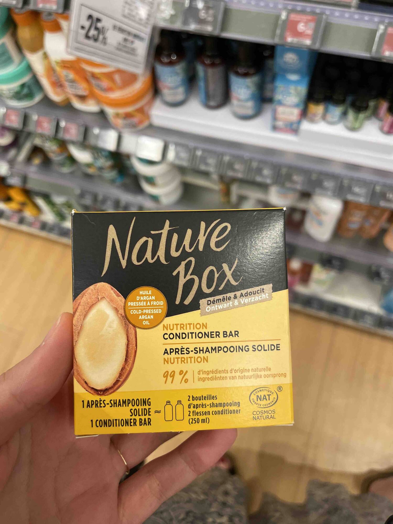 NATURE BOX - Nutrition - Après-shampooing solide