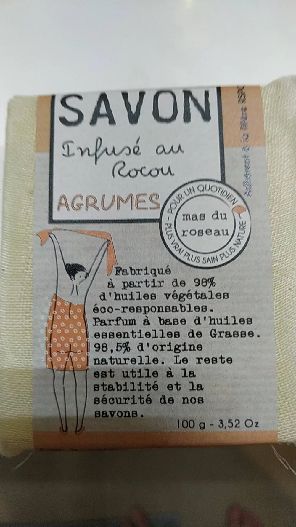 MAS DU ROSEAU - Agrumes - Savon infusé au Rocou