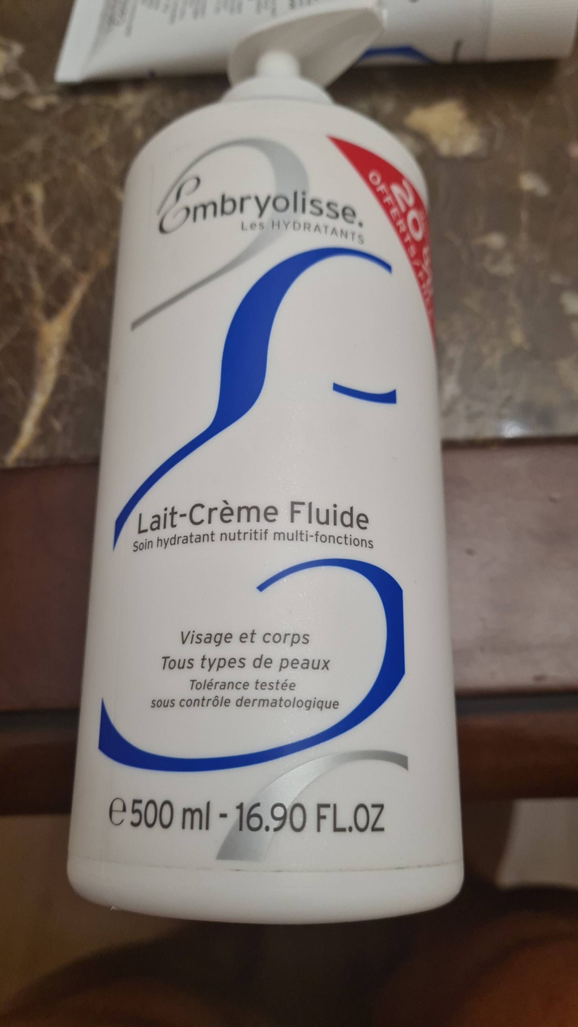 EMBRYOLISSE - Lait-crème fluide