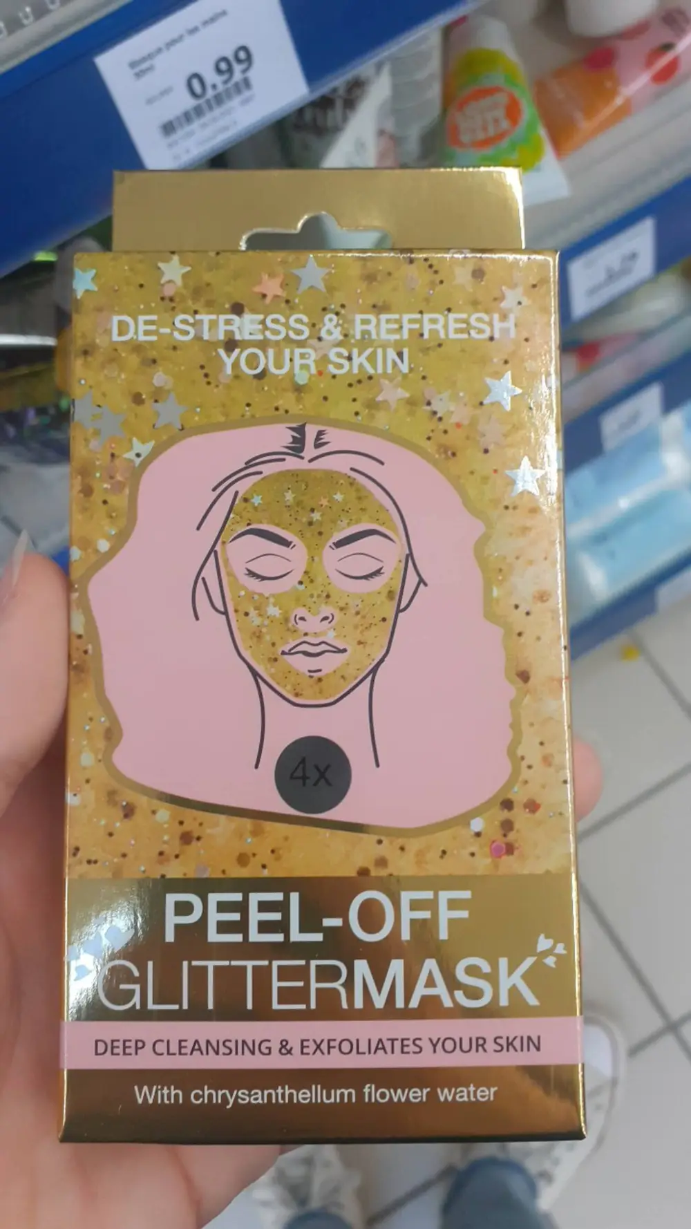 ACTION - Peel-off glittermask 