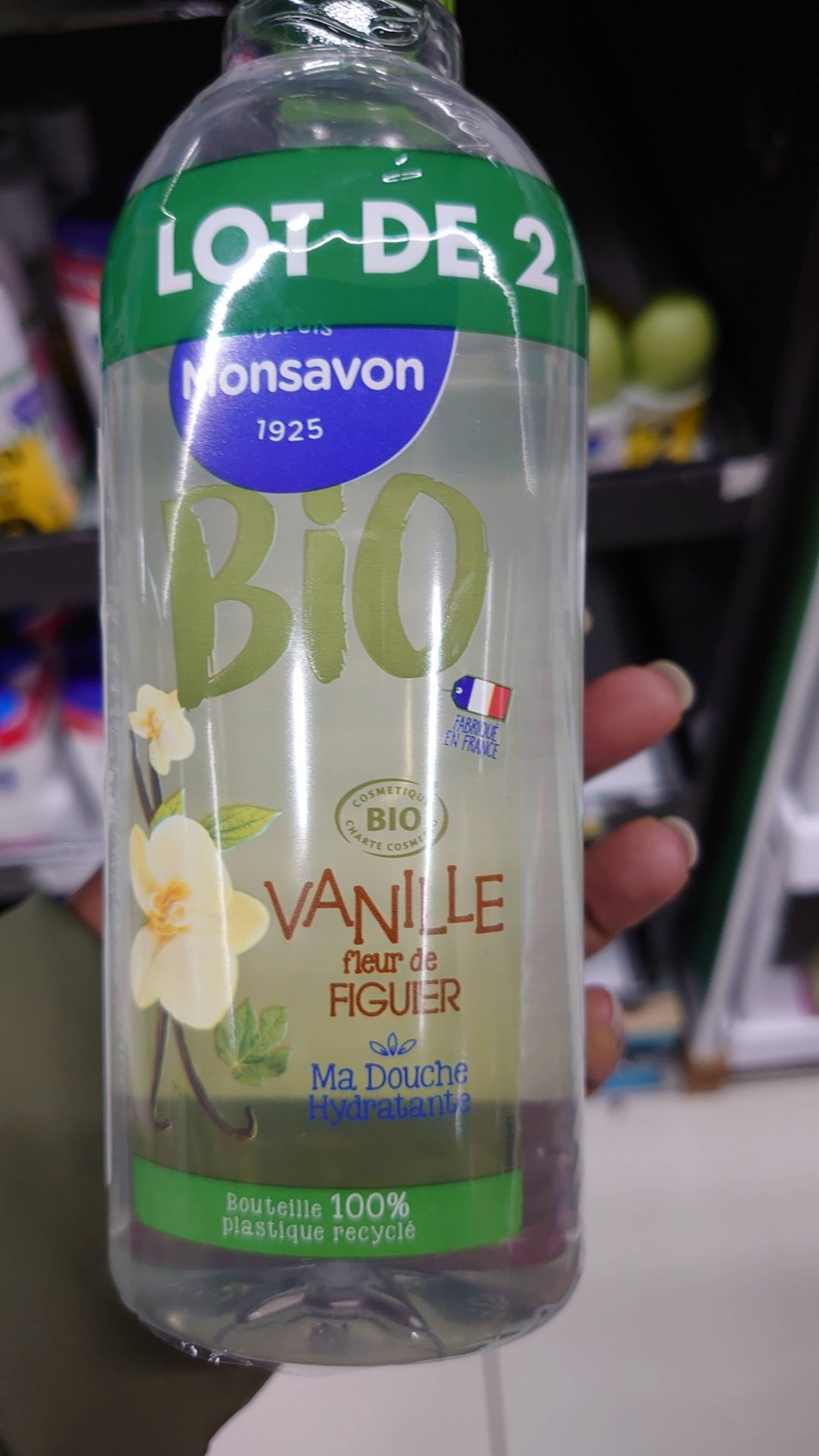 MONSAVON - Bio vanille fleur de figuier - Ma douche hydratante