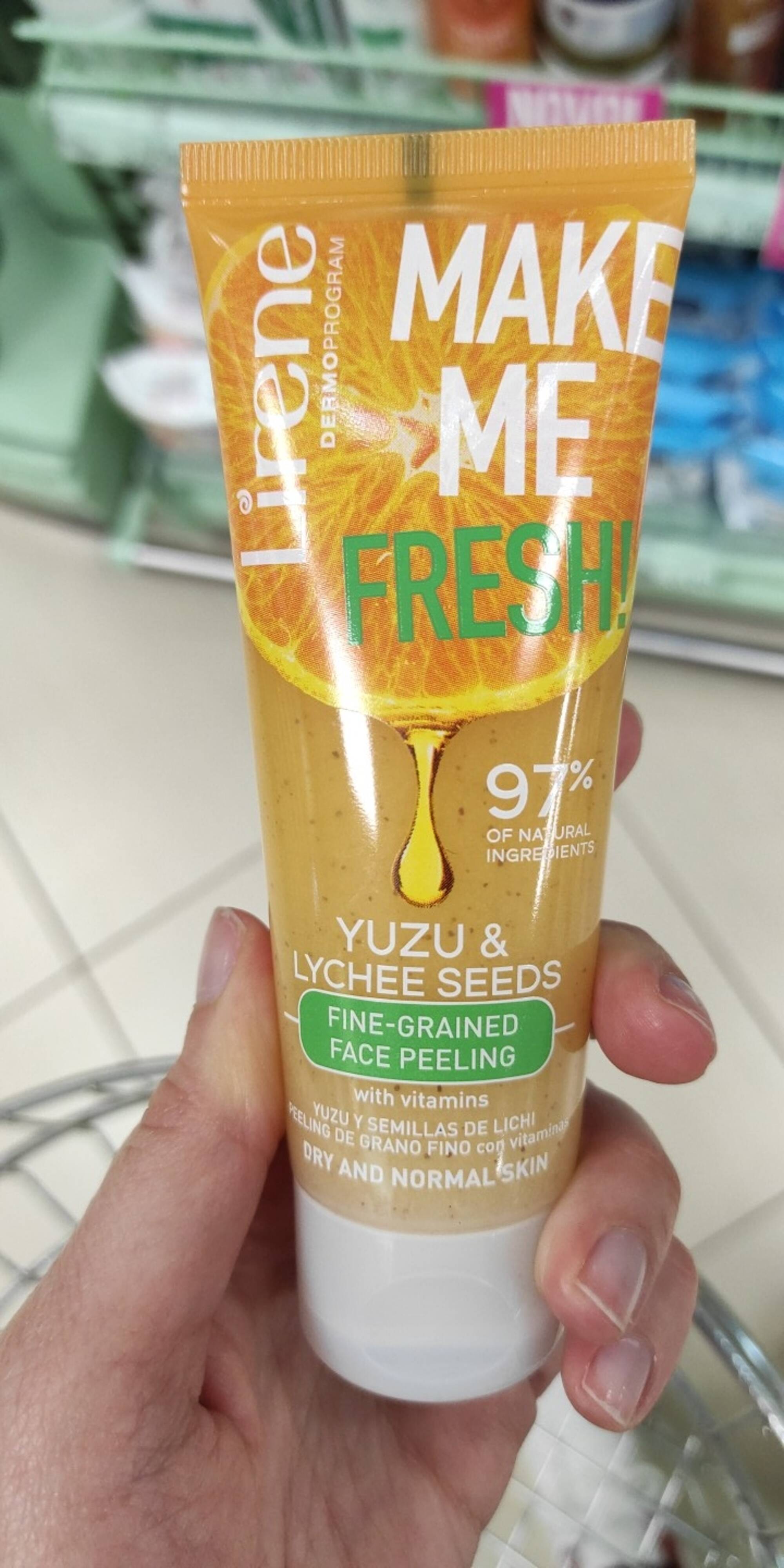 LIRENE - Make me fresh ! - Face peeling yuzu & lychee seeds