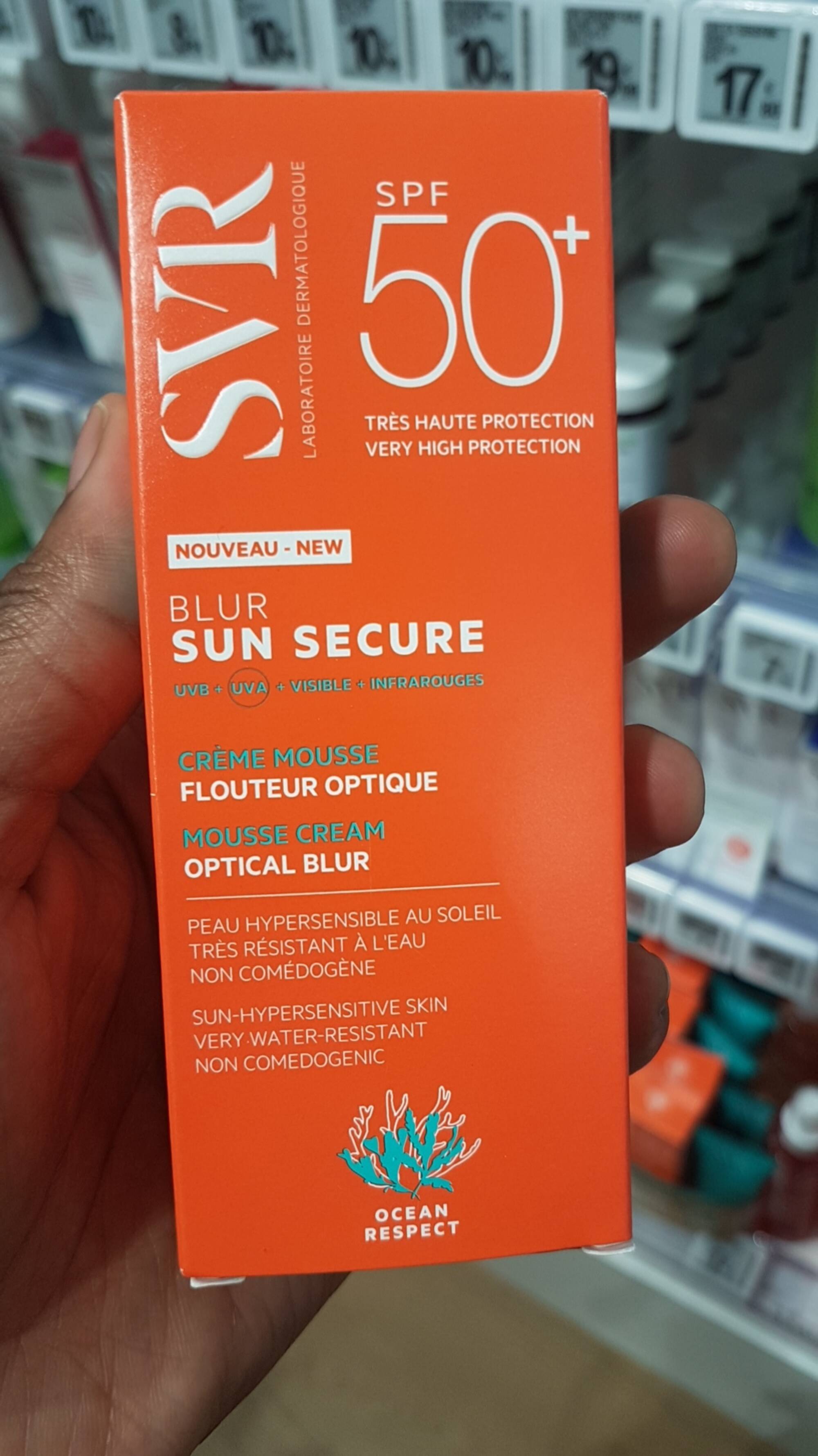 SVR - Blur sun secrue - Crème mousse flouteur optique spf 50+
