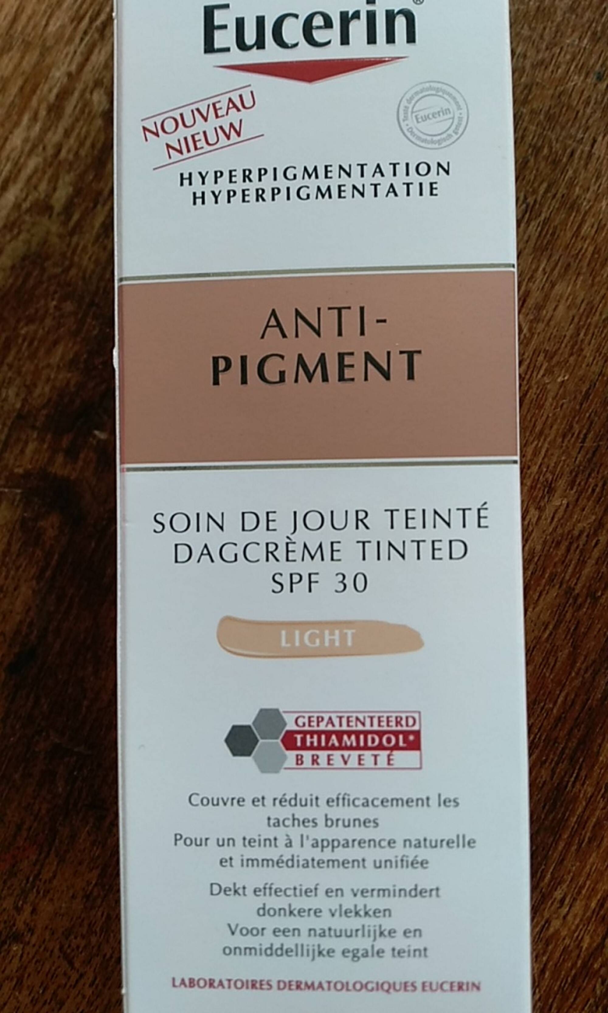 EUCERIN - Anti-pigment - Soin de jour teinté SPF 30