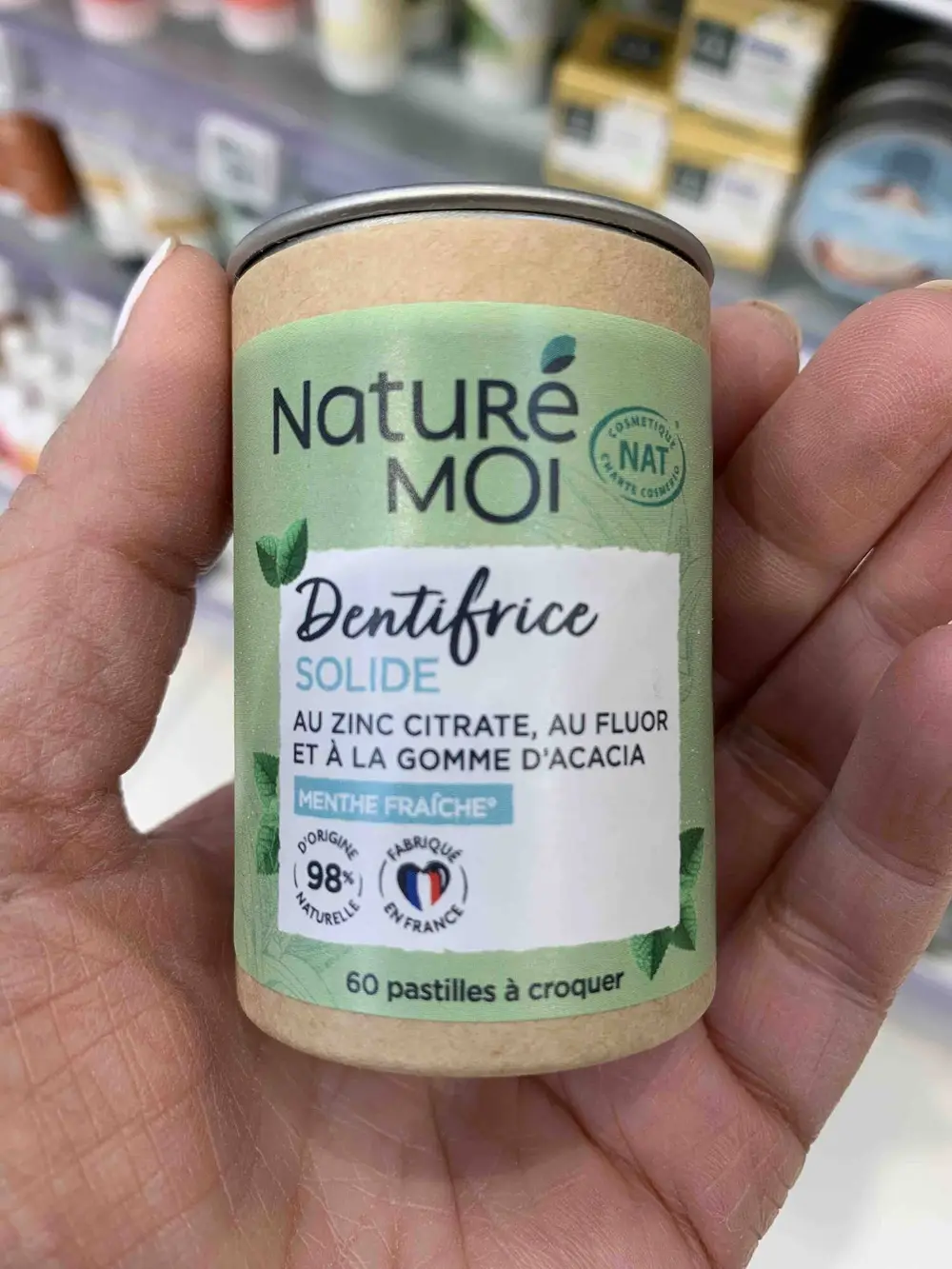 NATURÉ MOI  - Dentifrice solide menthe fraiche