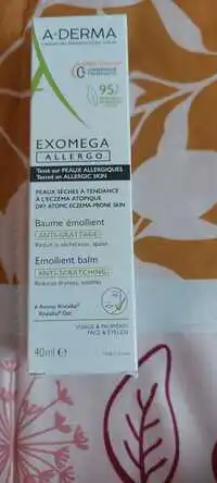 A-DERMA - Exomega - Baume émollient anti-grattage