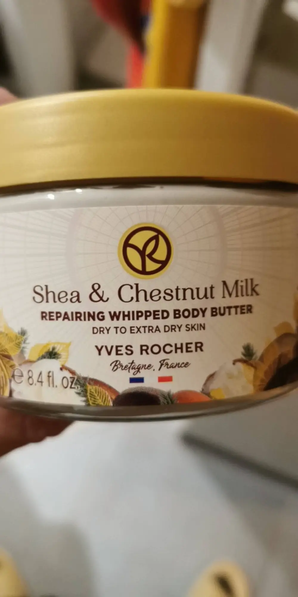 YVES ROCHER - Shea & chestnut milk - Repairing whipped body butter