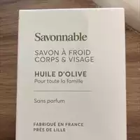 SAVONNABLE - Huile d’olive - Savon à froid