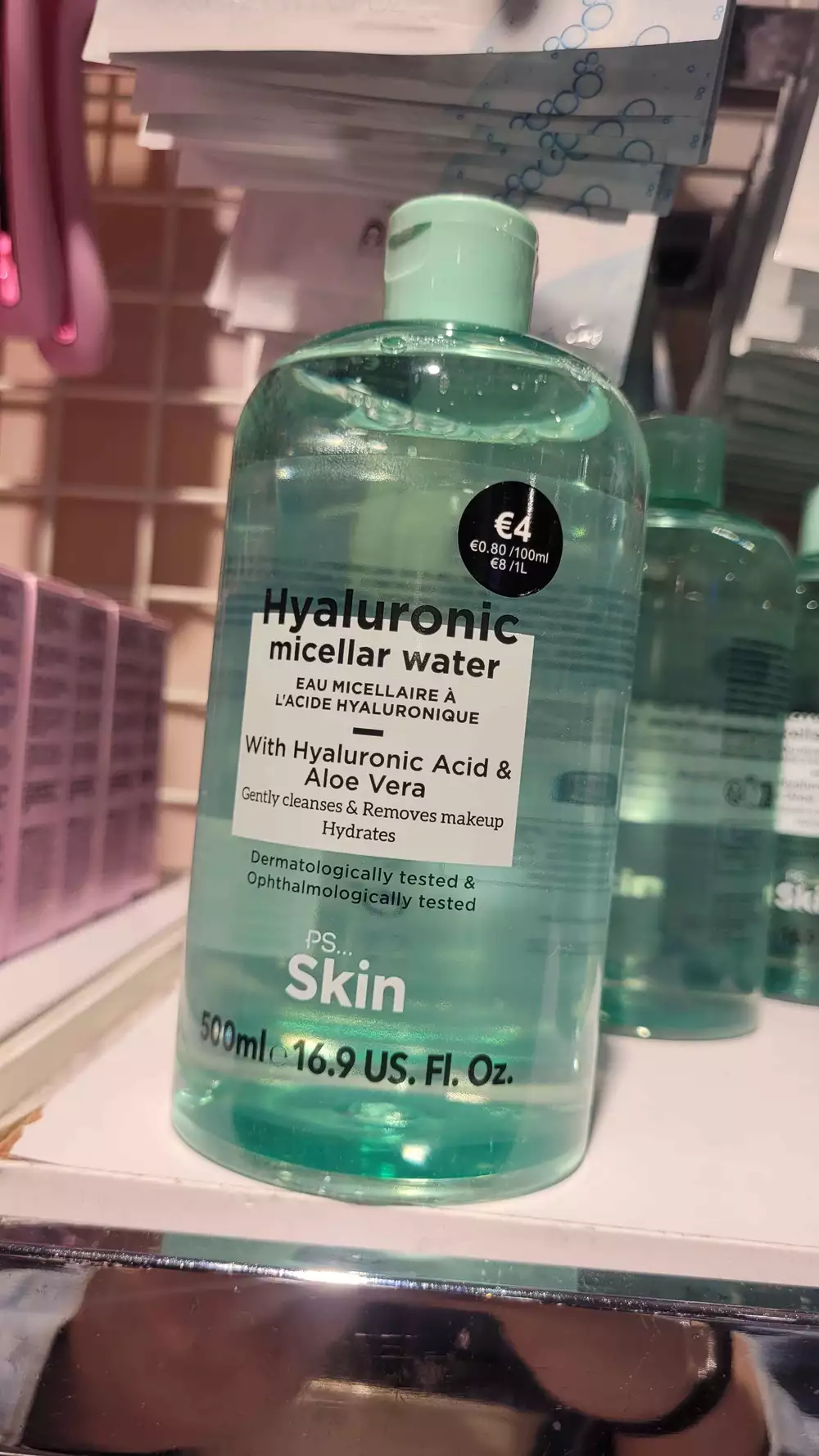 PRIMARK - PS skin - Eau micellaire à l'acide hyaluronique
