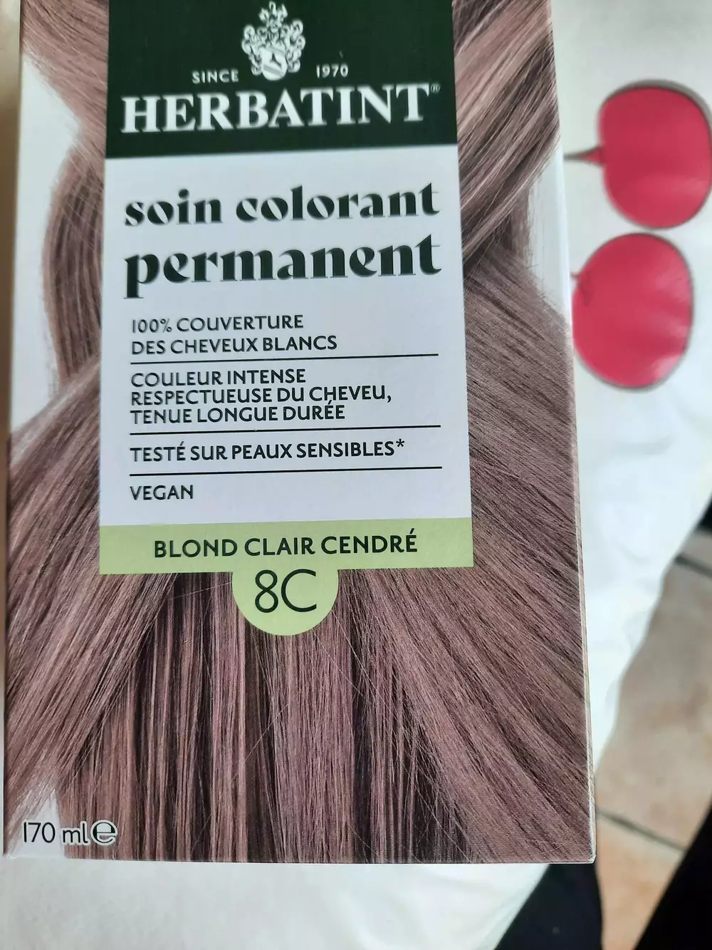 HERBATINT - Soin colorant permanent blond clair cendré 8C