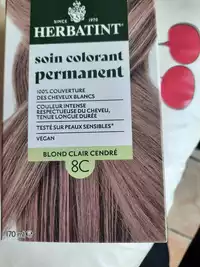 HERBATINT - Soin colorant permanent blond clair cendré 8C
