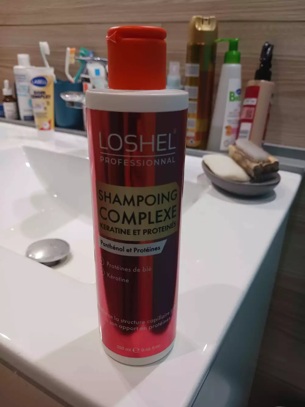 LOSHEL - Shampooing complexe kératine et protéines 