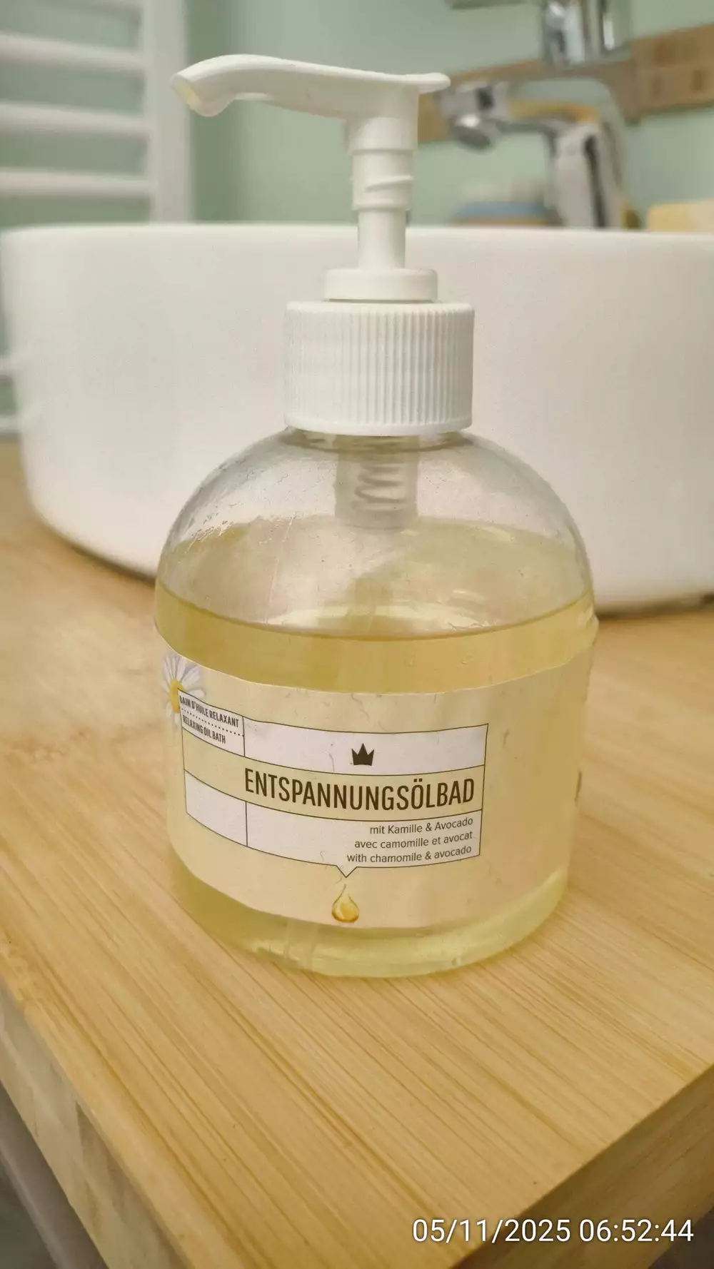 HAKAWERK - Bain d'huile relaxant avec camomille et avocat