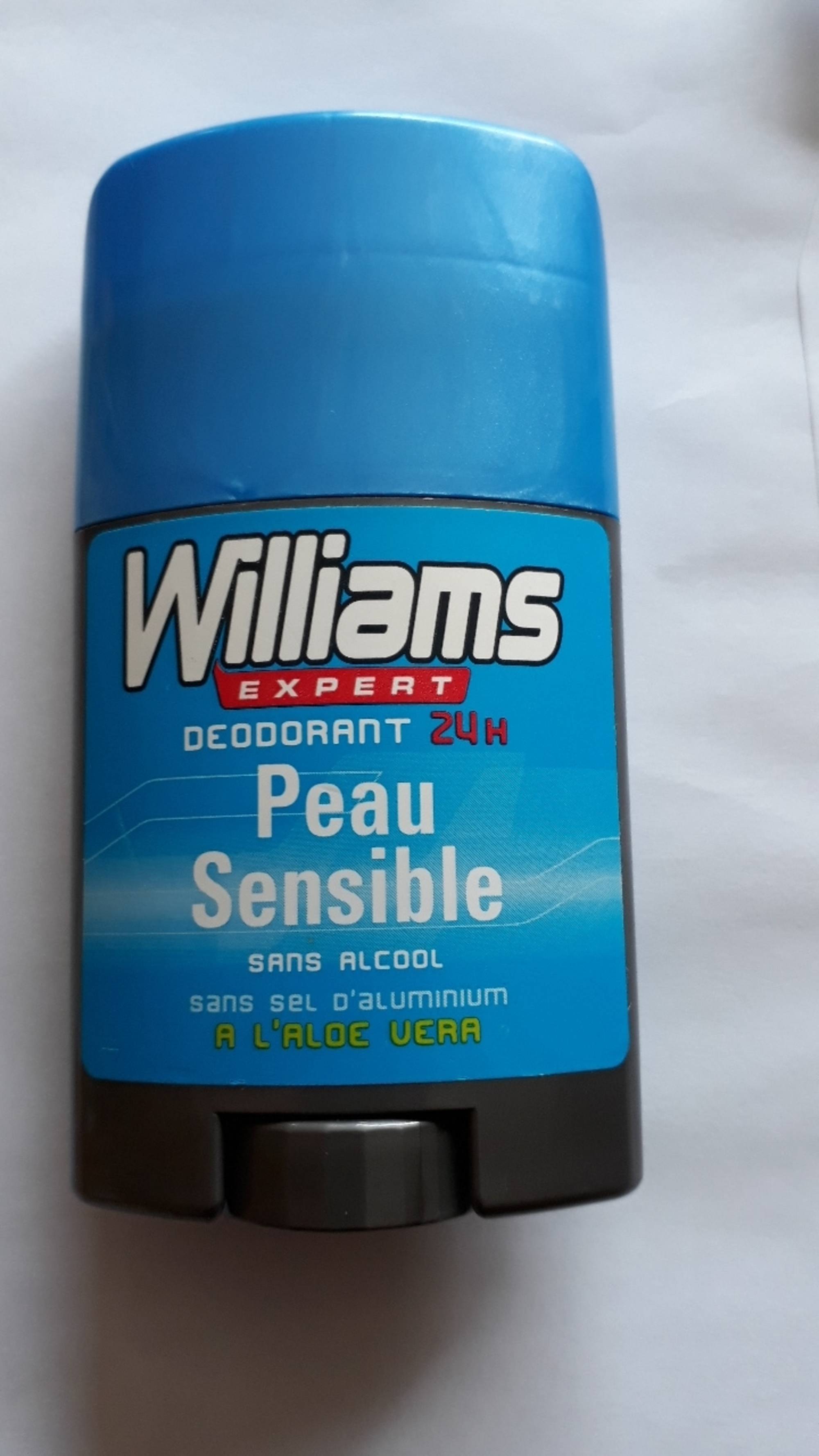 WILLIAMS - Expert - Déodorant 24h peau sensible à l'aloe vera