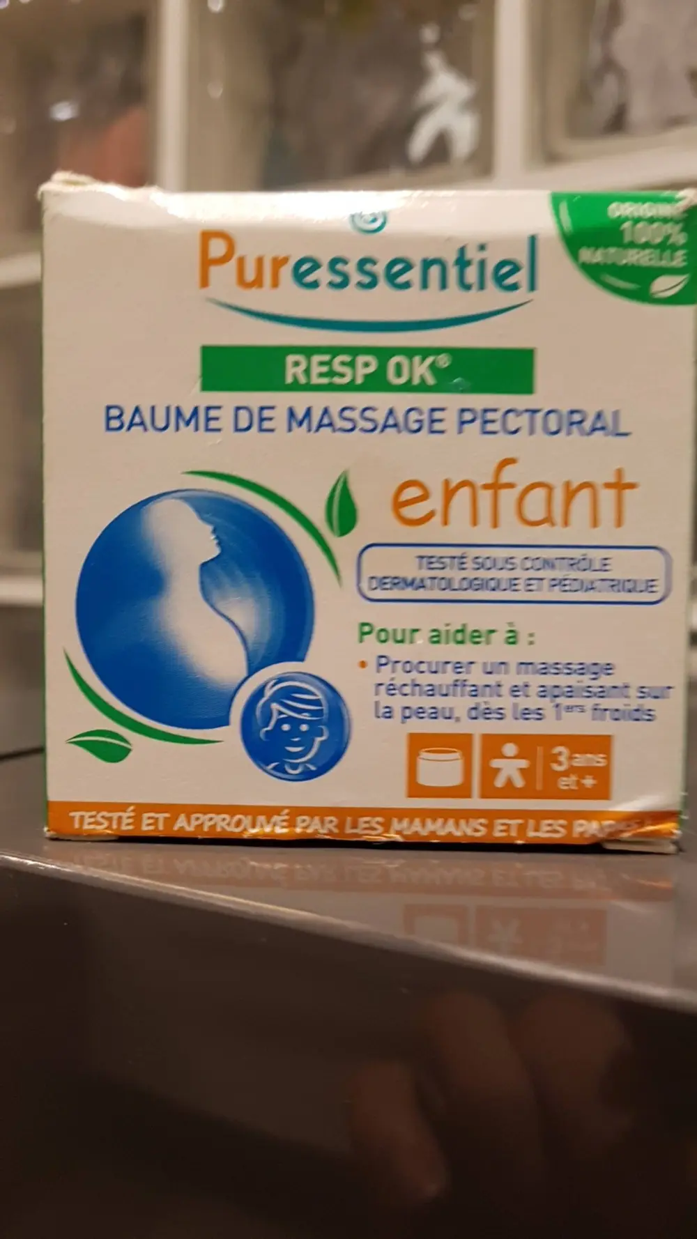 PURESSENTIEL - Resp ok - Baume de massage pectoral enfant