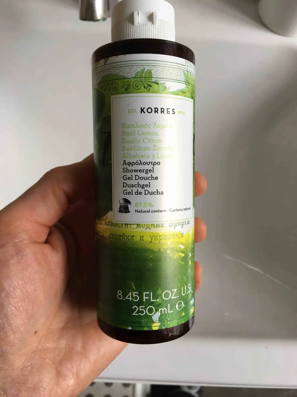 KORRES - Basilic citron - Gel douche