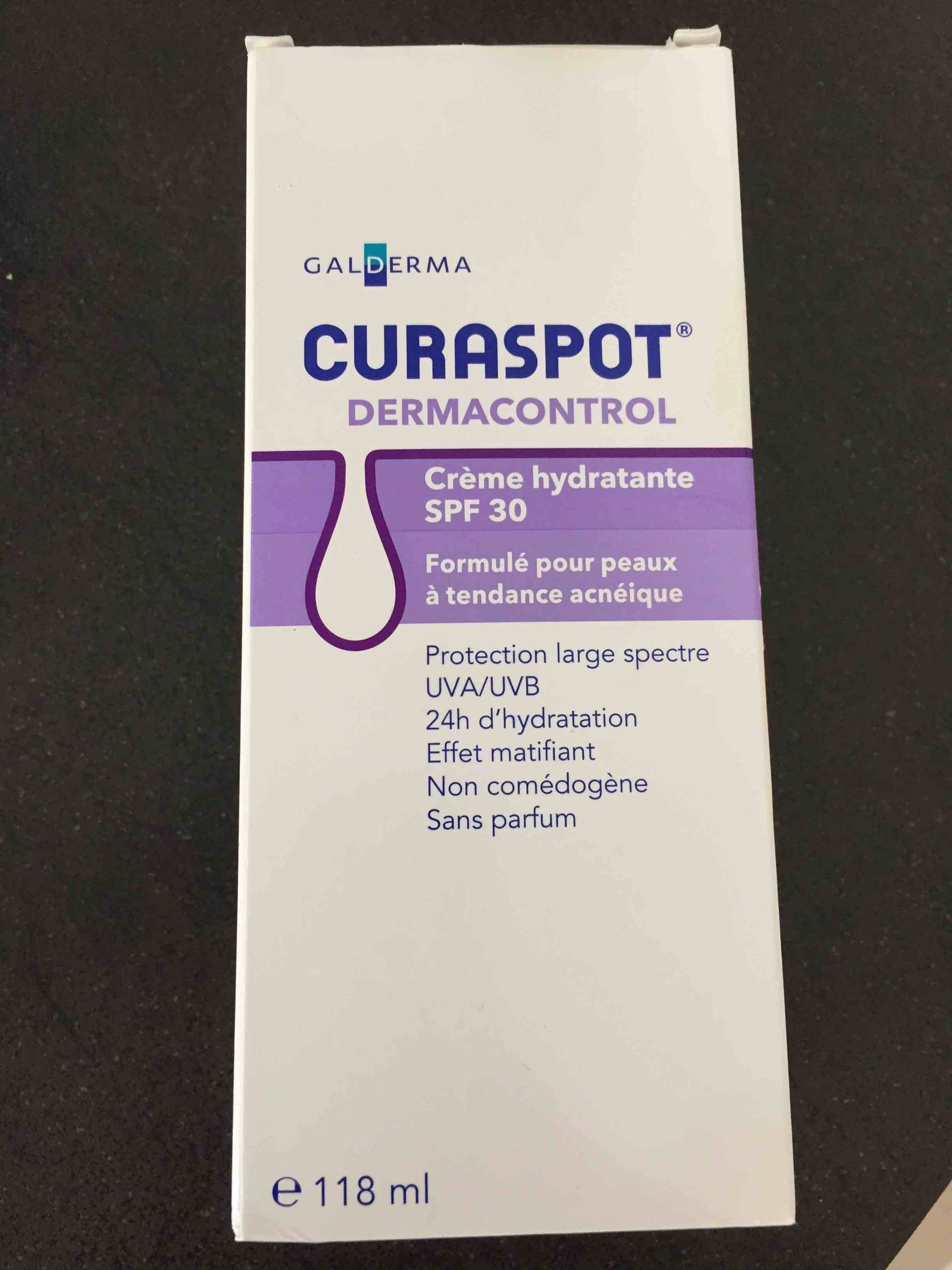 GALDERMA - Curaspot dermacontrol - Crème hydratante SPF 30