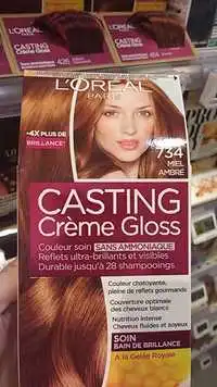 L'ORÉAL - Casting crème gloss - Couleur soin 734 miel ambré