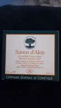 COMPAGNIE GÉNÉRALE DE COSMÉTIQUE - Savon d'Alep