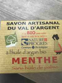 ARGASOL - Menthe bio - Savon artisanal du Val d'Argent 
