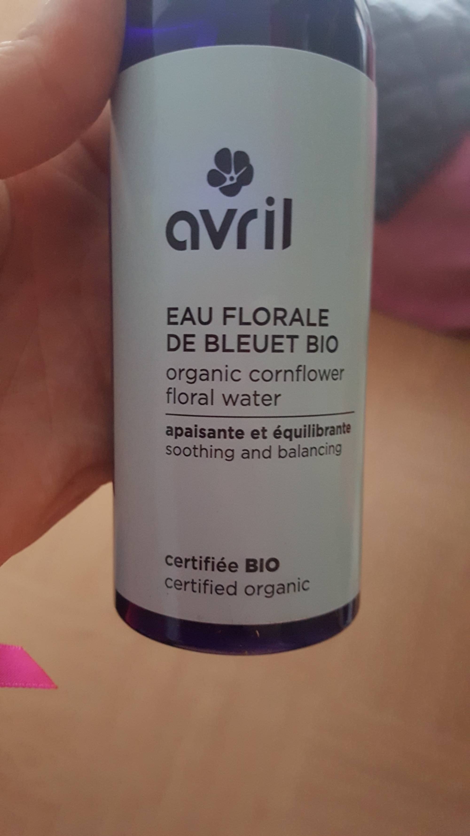 AVRIL - Eau florale de bleuet bio