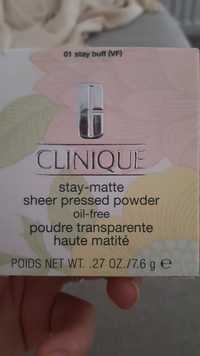 CLINIQUE - Poudre transparente haute matité