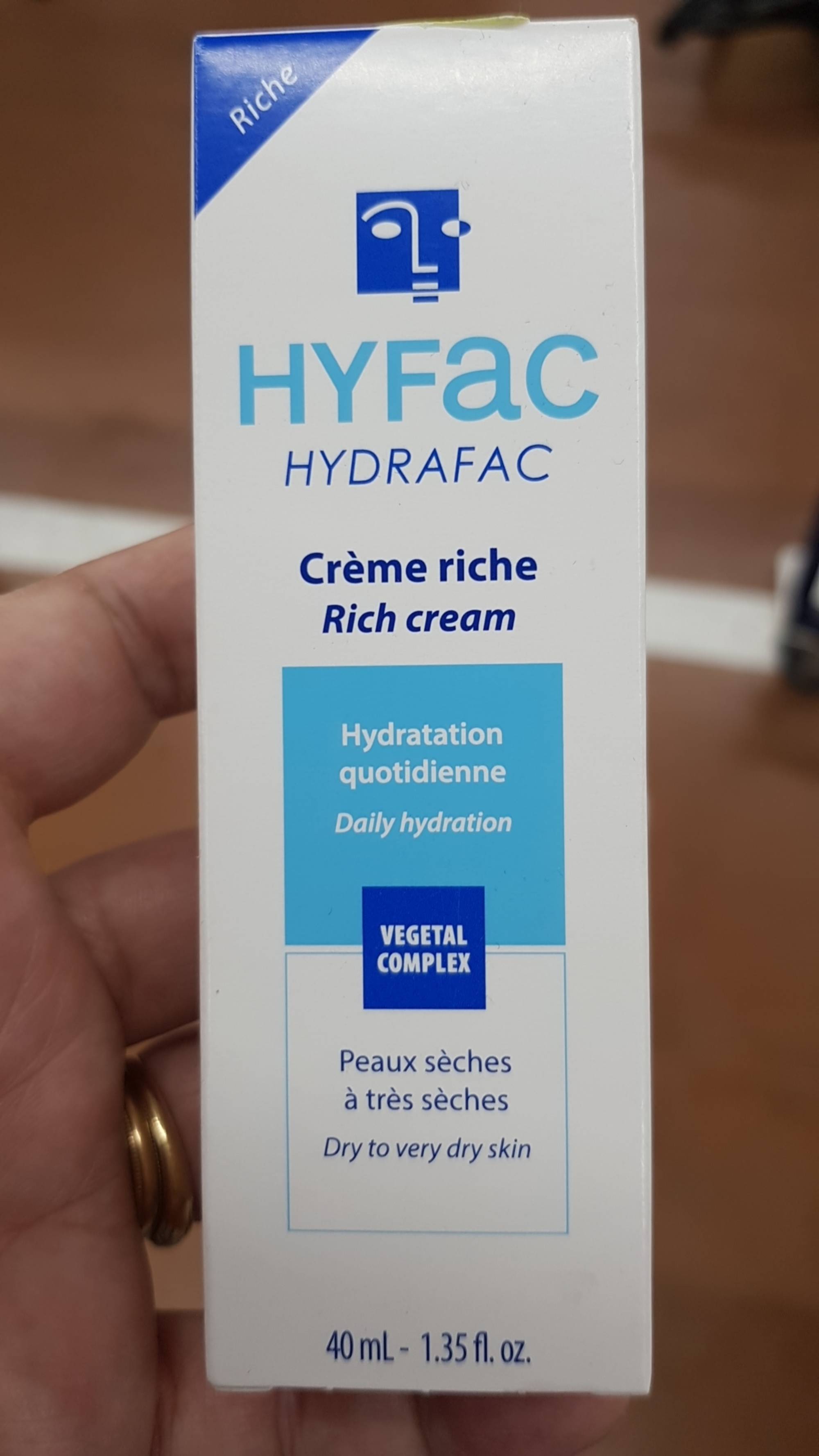 HYFAC - Hydrafac - Crème riche hydratation quotidienne 