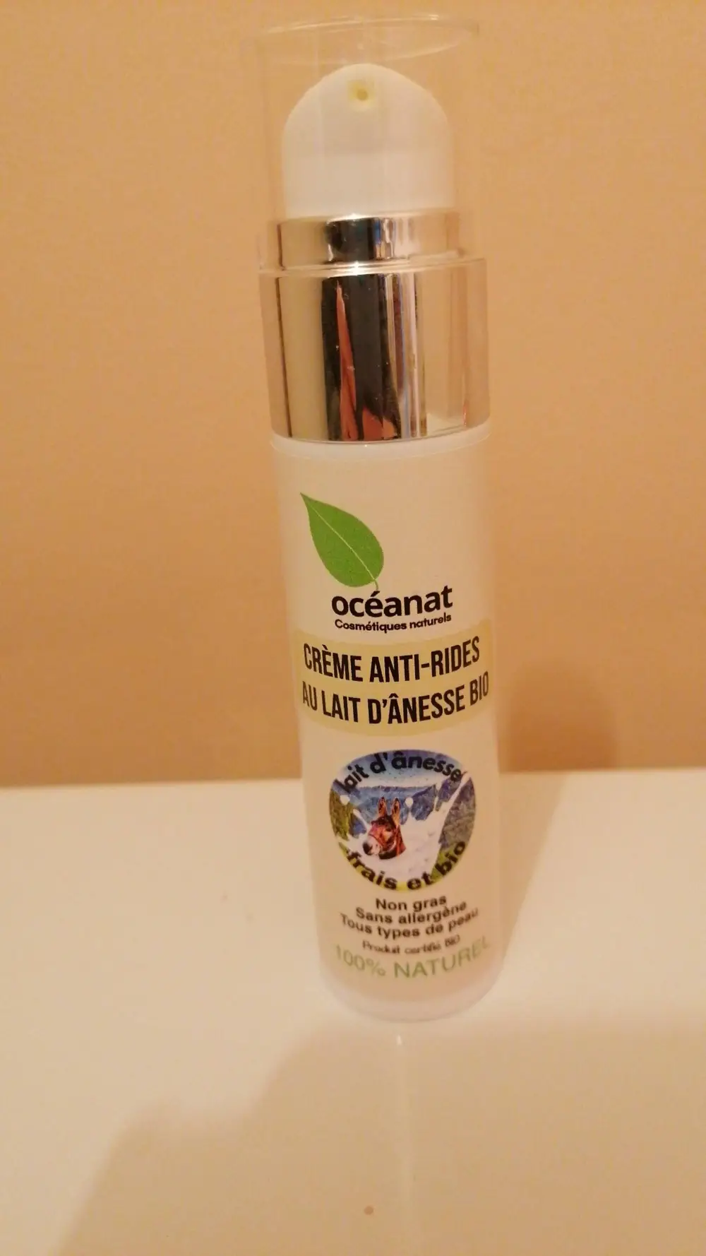 OCEANAT - Crème anti-rides au lait d'ânesse bio