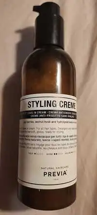 PREVIA ITALIA - Crème anti-frisottis sans rinçage