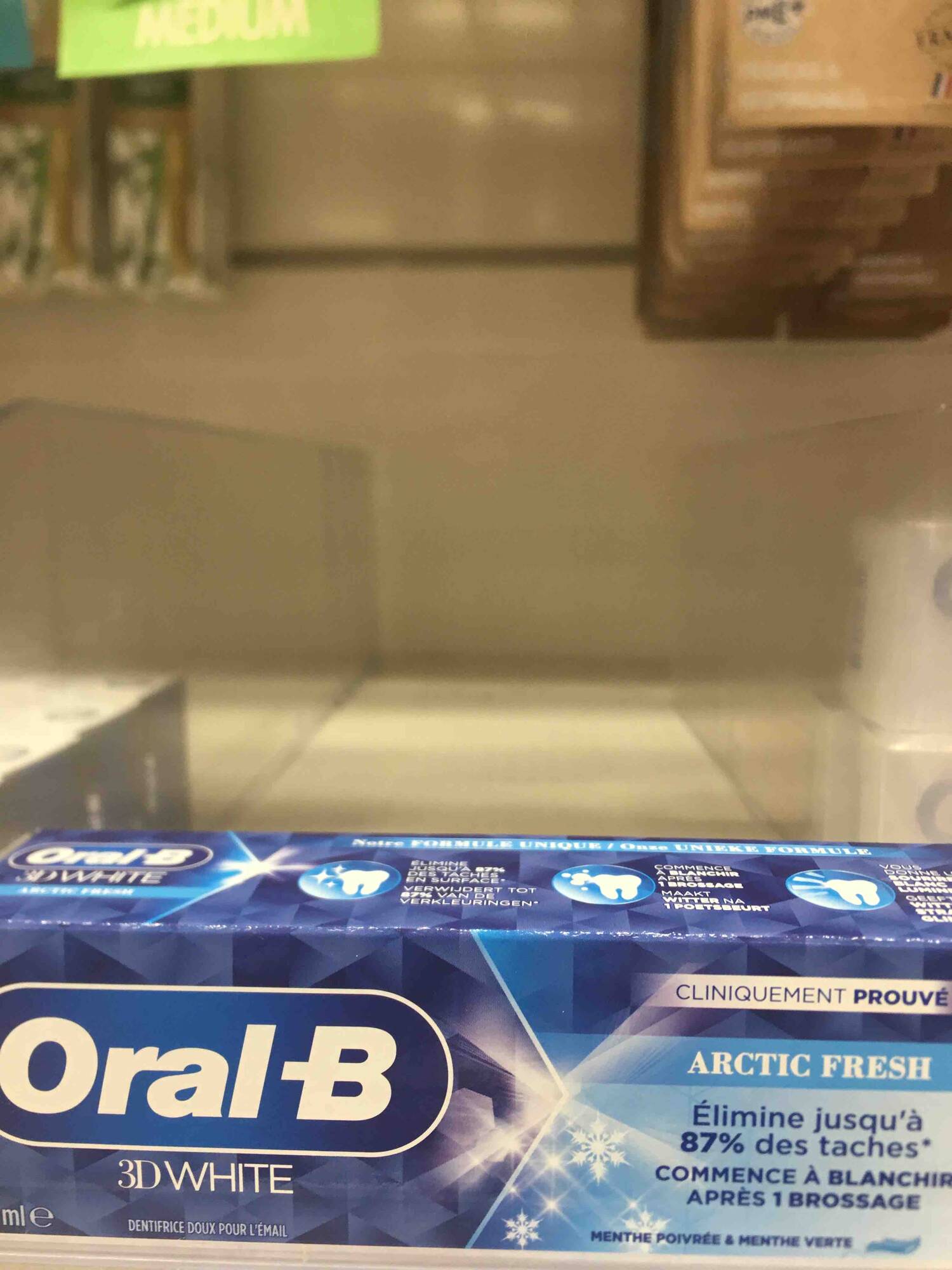 ORAL-B - Dentifrice 3D white arctic fresh