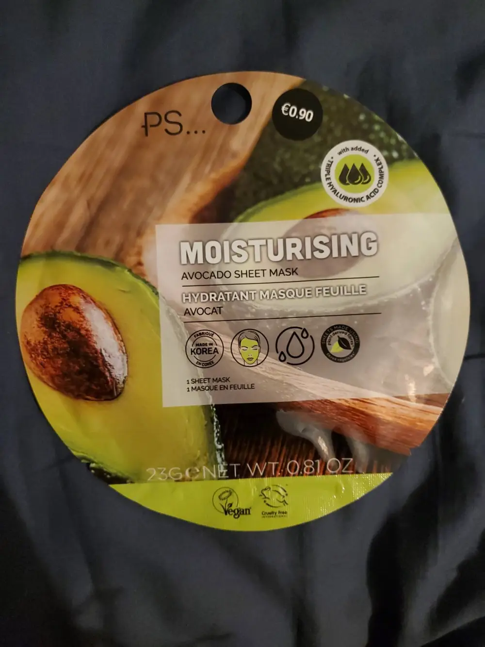 PRIMARK - Moisturising avocado sheet mask 