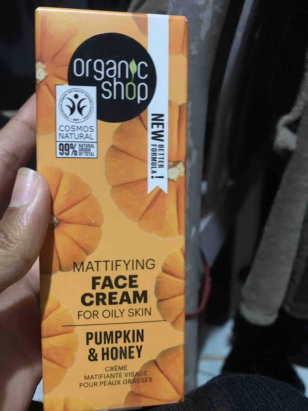 ORGANIC SHOP - Pumpkin & Honey - Crème matifiante visage