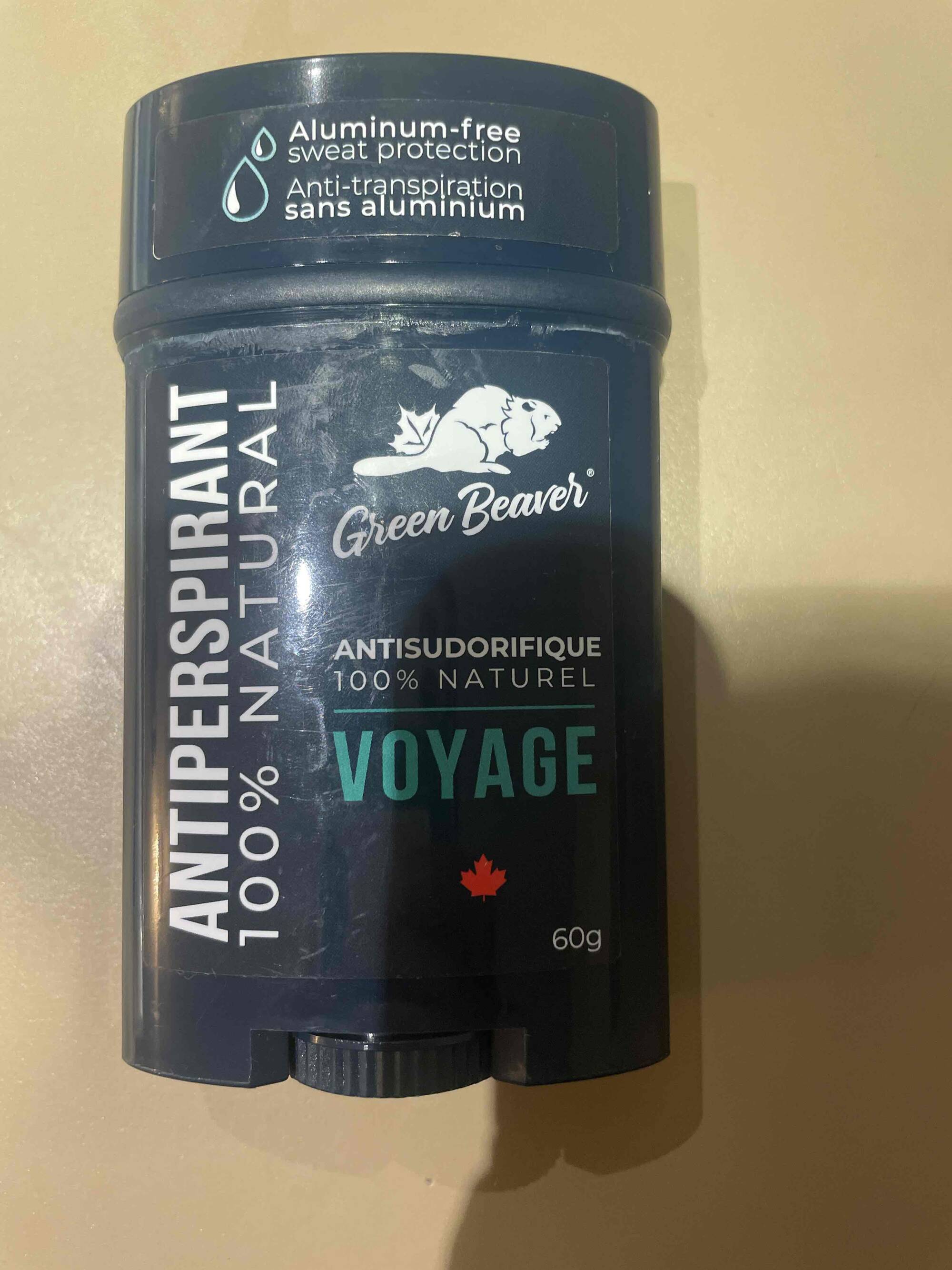 GREEN BEAVER - Voyage - Antiperspirant 