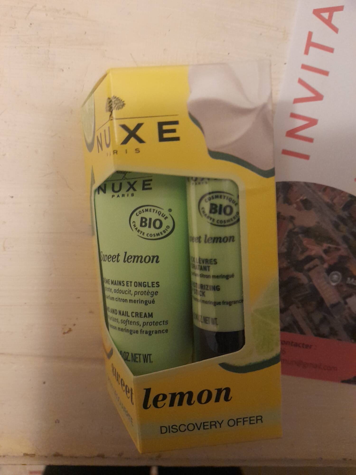 NUXE - Sweet lemon - Crème mains et ongles & stick lèvres