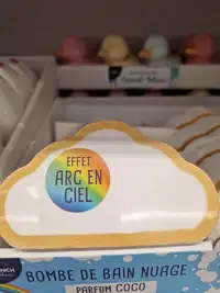 FRENCH TENDANCE - Arc en ciel - Bombe de bain nuage parfum coco