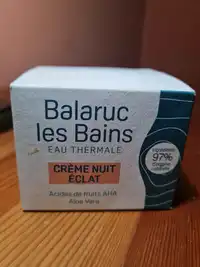 BALARUC LES BAINS EAU THERMALE - Crème nuit éclat