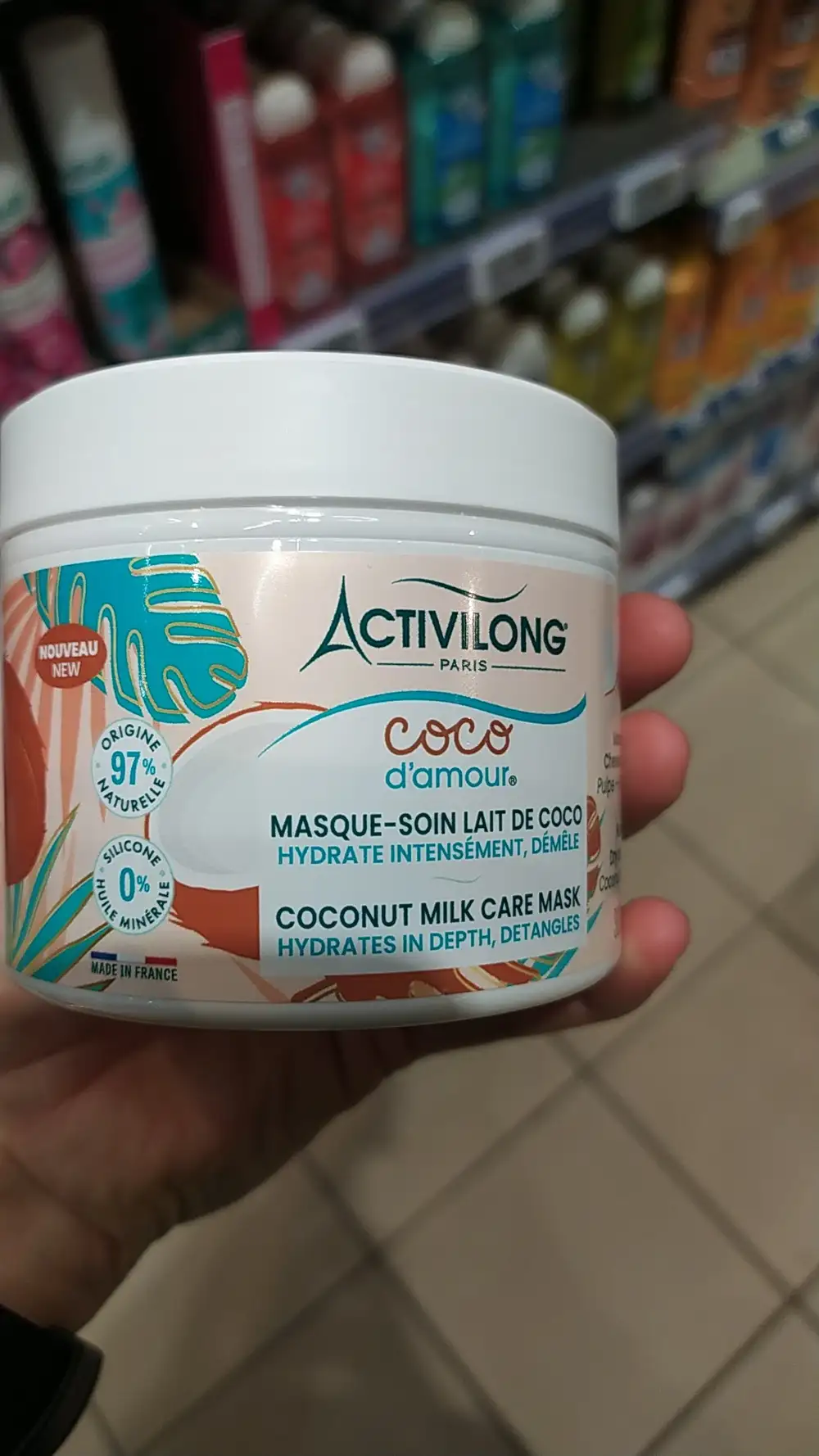ACTIVILONG - Coco d'amour - Masque-soin lait de coco