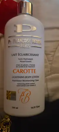 PR. FRANÇOISE BEDON PARIS - Lait éclaircissant carotte