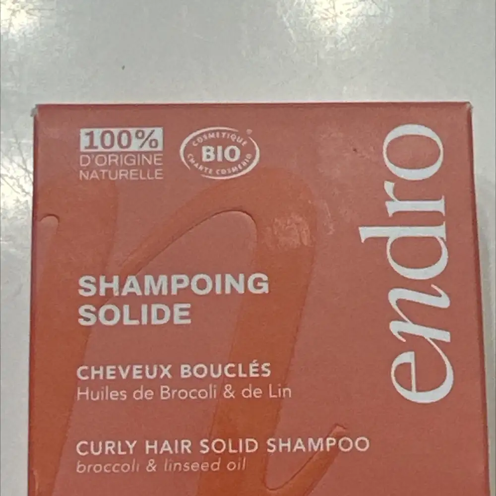 ENDRO - Shampooing solide cheveux bouclés