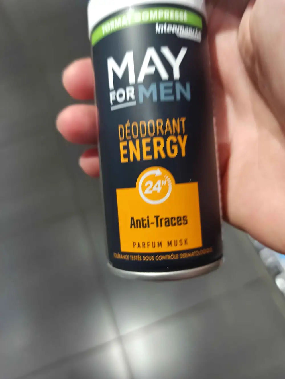 MAY FOR MEN - Energy déodorant - Anti-traces