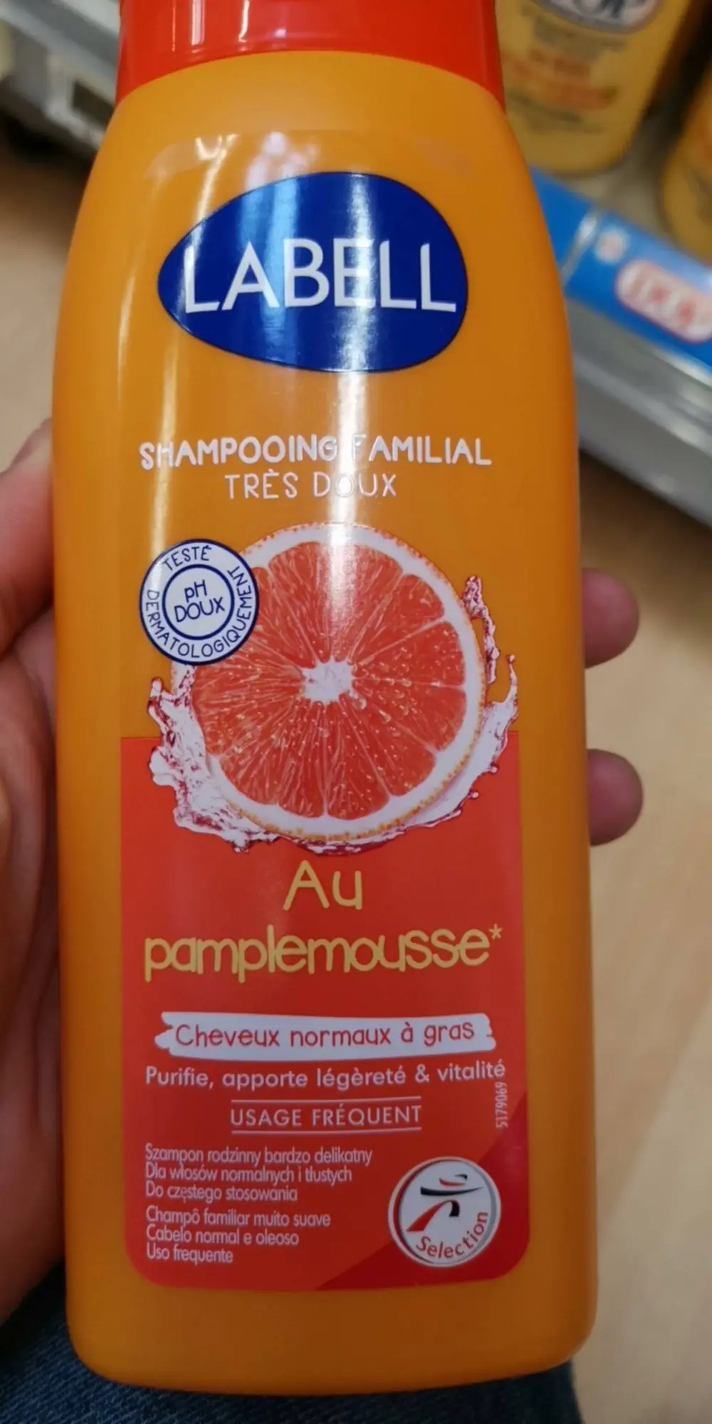 LABELL - Shampooing familial très doux Au pamplemousse