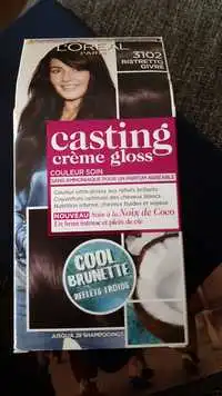 L'ORÉAL PARIS - Casting - Crème gloss couleur soin 3102 ristretto givré