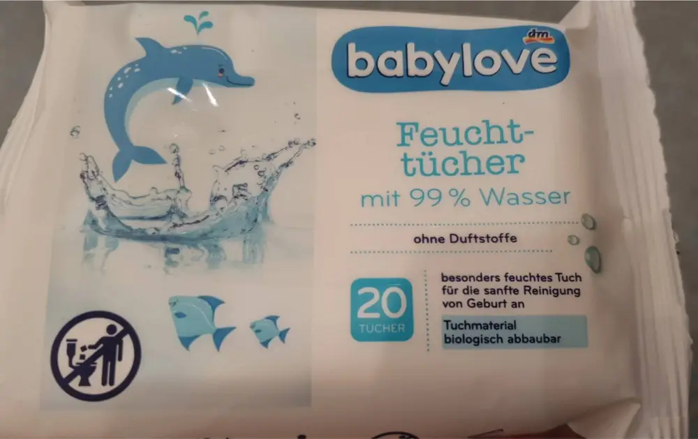 BABYLOVE - Feuchttücher mit 99% wasser